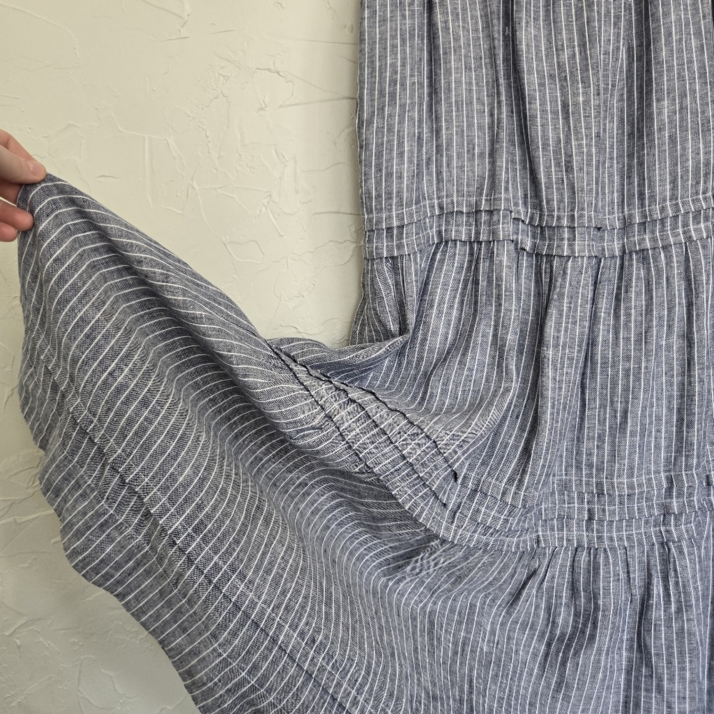 Quince Blue Striped Maxi Dress - Picture 12 of 15